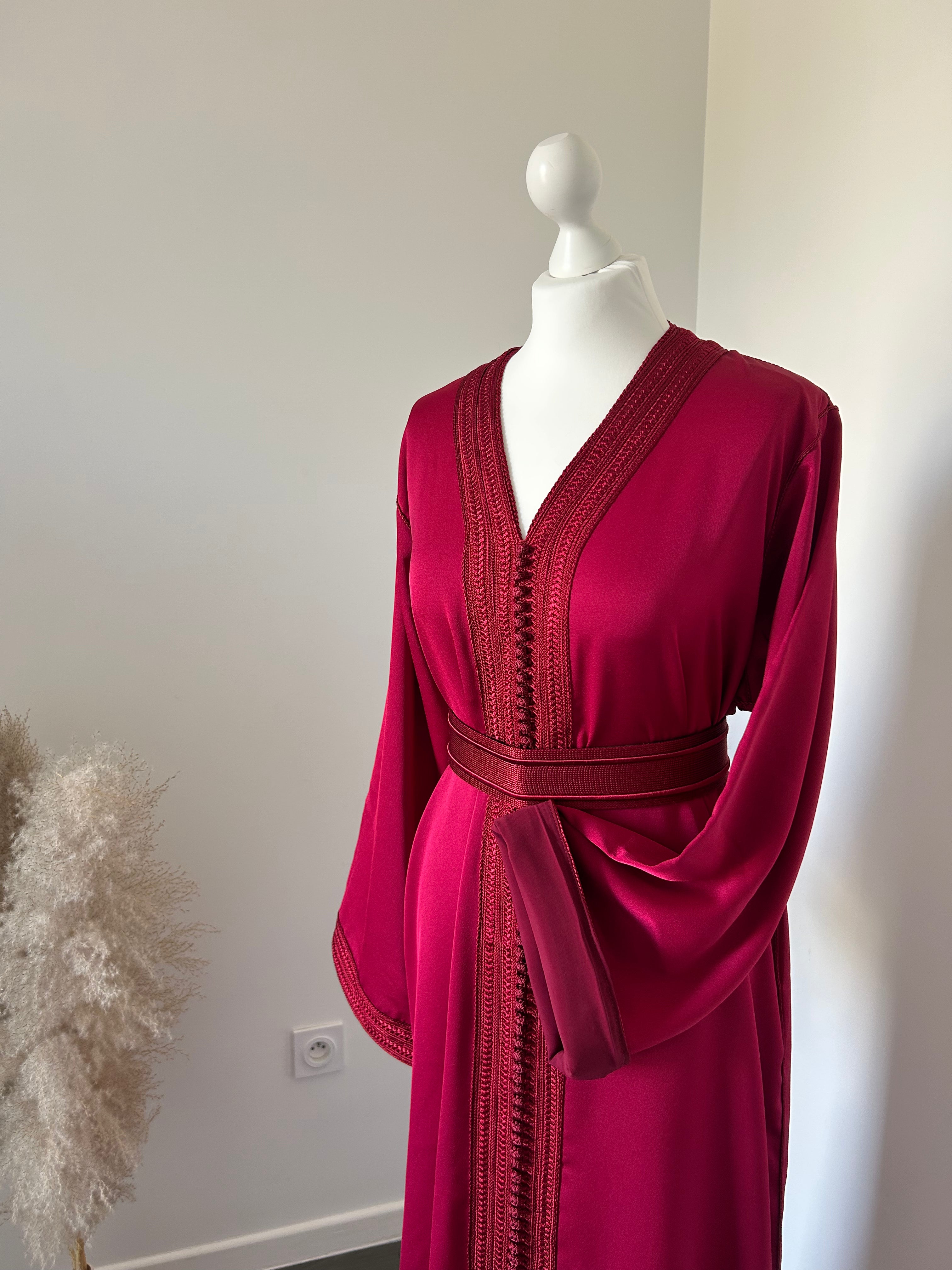 Caftan SILK bordeaux